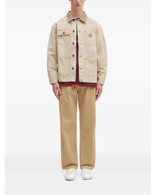 A Bathing Ape Natural Corduroy-Collar Jacket for men