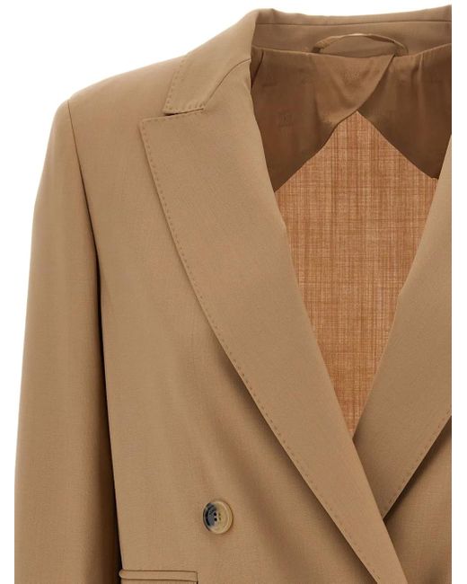 Max Mara ダブルジャケット Natural