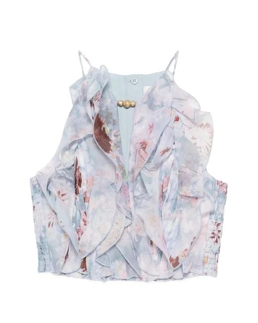Aje. White Cleo Top