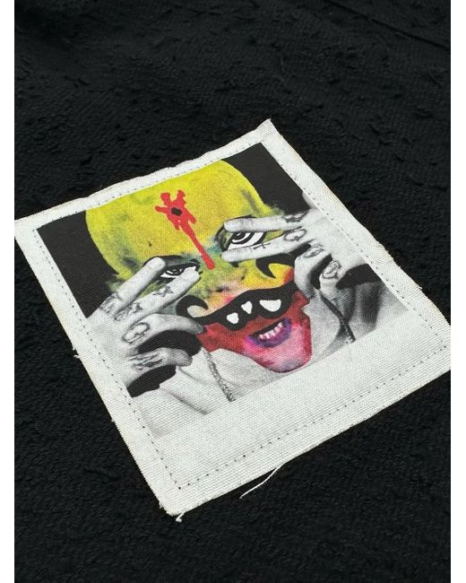 Haculla Black Polaroid Collection Track Pants for men