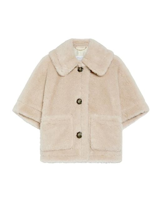 Veste À Boutons Teddy Max Mara en coloris Natural