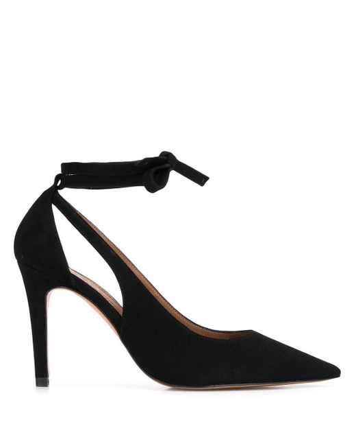 Ba&sh Black Catilde Wrap-ankle Pumps