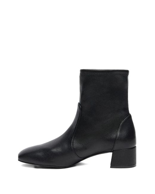 Stuart Weitzman Black 50Mm Maeve Block-Heel Boots