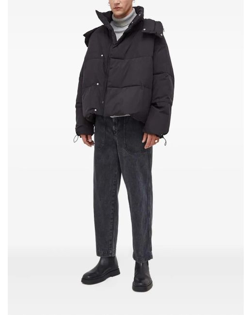 Won Hundred Black Axl Hooded Puffer Jacket for men