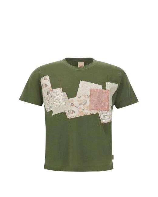 Bob Green Barry Patchwork Chest-Pocket T-Shirt for men