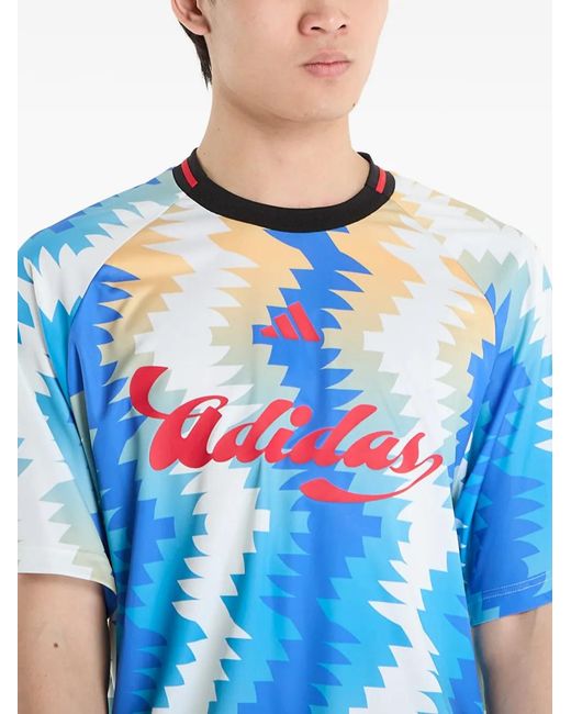 Adidas Blue House Of Tiro X Common Goal T-Shirt for men