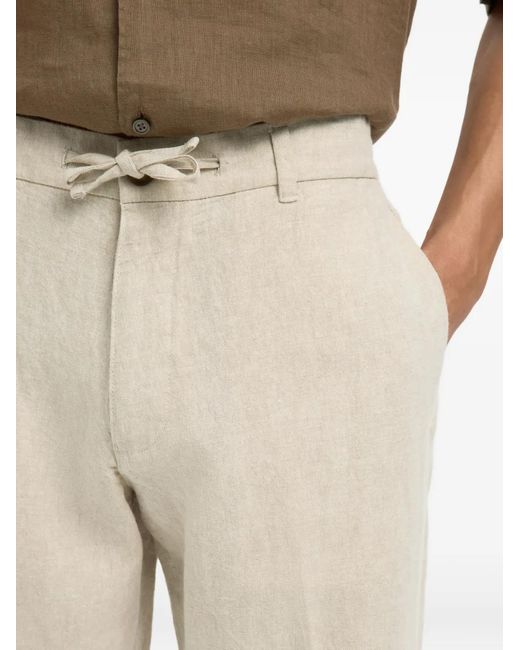 SELECTED Natural Drawstring Trousers for men