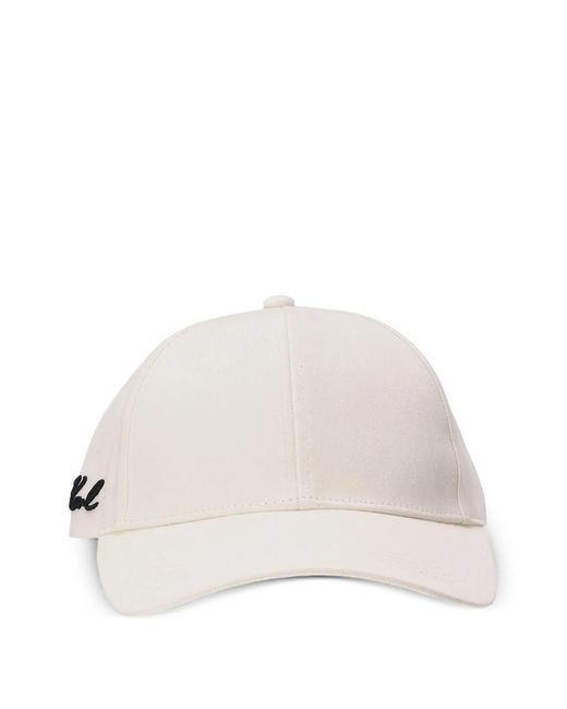 Karl Lagerfeld Natural K/Signature Baseball Cap for men