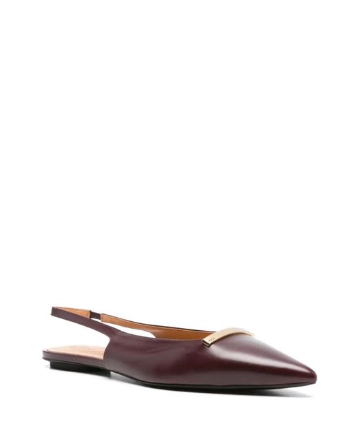 Tod's White Leopard-Print Slingback Flat Pumps