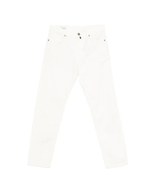 Incotex White Five-Pockets Jeans for men