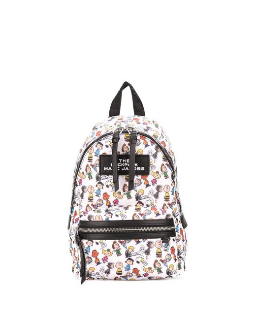 Marc Jacobs White Peanuts X The Large Backpack