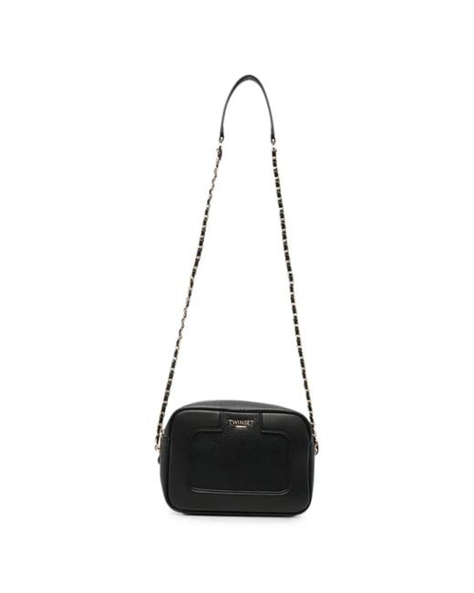 Twinset White Logo-Detail Shoulder Bag