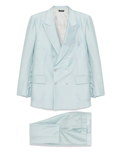 Tom Ford Blue Double-Breasted Suit