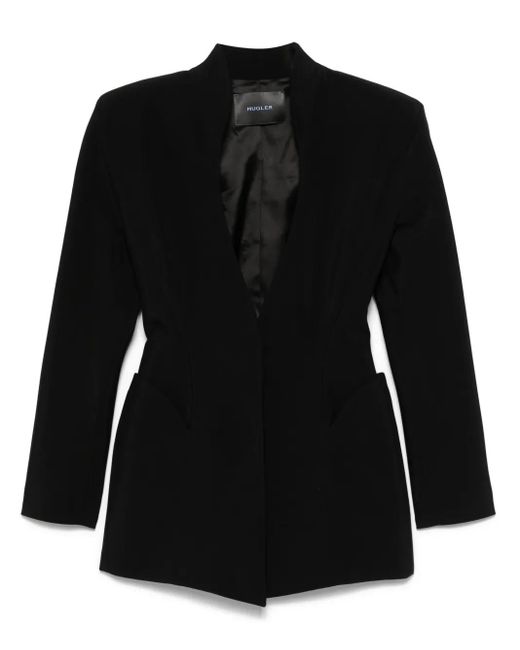 Blazer À Taille Cintrée Mugler en coloris Black