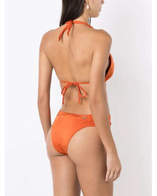 Brigitte Bardot Geknoopte Bikini in het Orange