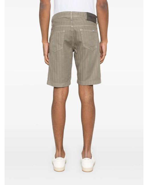 Jacob Cohen Gray Herringbone Shorts for men