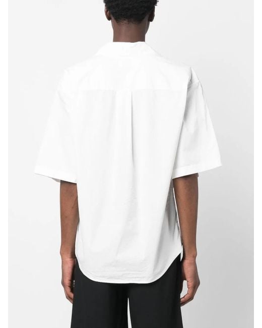 DSquared² White Bowling Dropped Shoulder Shirt for men