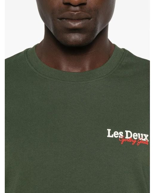 Les Deux Racing T-Shirt Aus Bio-Baumwolle in Green für Herren