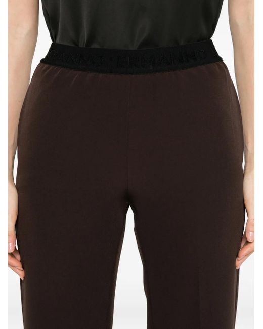 ERMANNO FIRENZE Brown Hose mit elastischem Bund