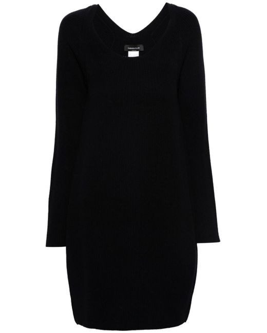 Fabiana Filippi Black Long-sleeve Knitted Dress