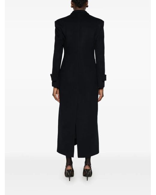 Pinko Black Button-Up Single-Breasted Coat