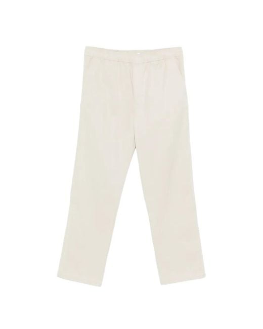 Samsøe & Samsøe White Jabari Elasticated-Waistband Trousers for men