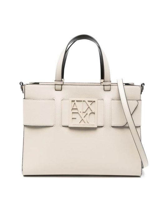 ARMANI EXCHANGE Natural Susie Tote Bag