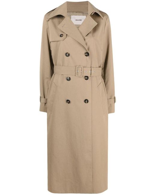 Zadig & Voltaire Natural La Parisienne Double-breasted Trench Coat