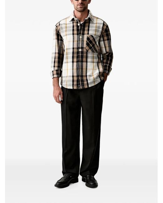 Joop! Black Check-Pattern Patch-Pocket Jacket for men