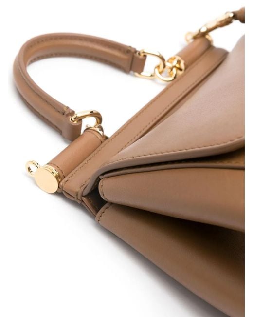 Dolce & Gabbana Natural Small Sicily Handbag