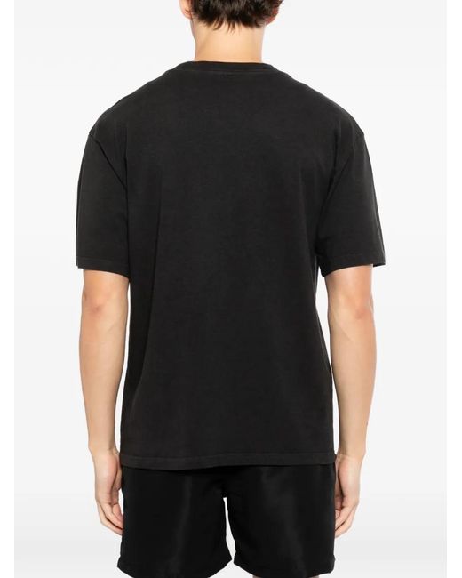Melt Black Graphic-Print T-Shirt for men