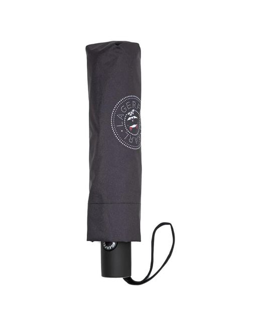 Karl Lagerfeld Blue Logo-Print Umbrella