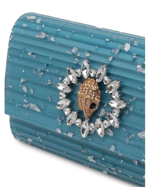 Kurt Geiger Blue Party Eagle Clutch Bag