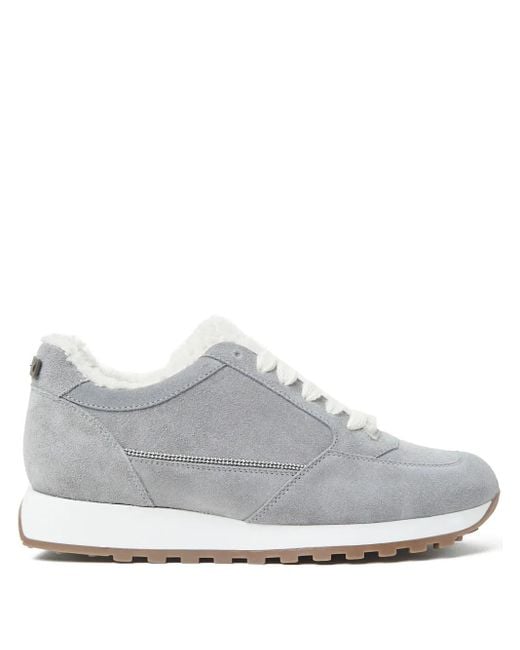 Zapatillas con ribete Peserico de color White