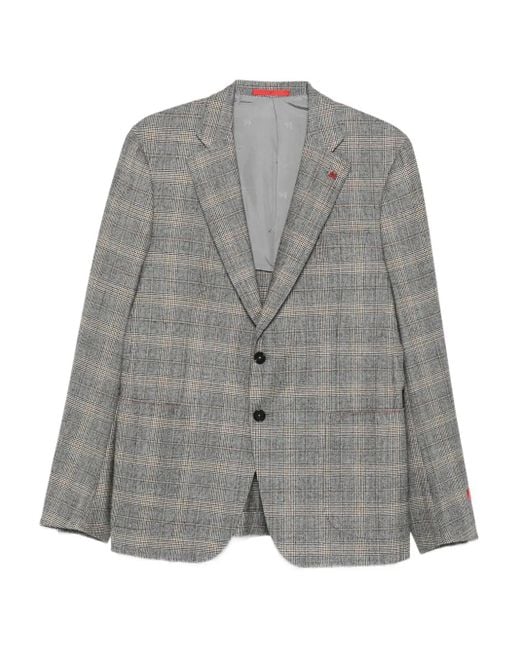 Traje a cuadros Isaia de hombre de color Gray