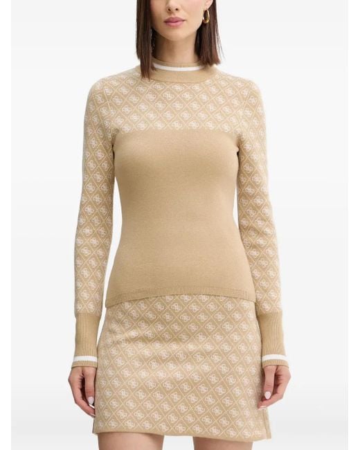 Guess Natural Long-Sleeve Mini Dress