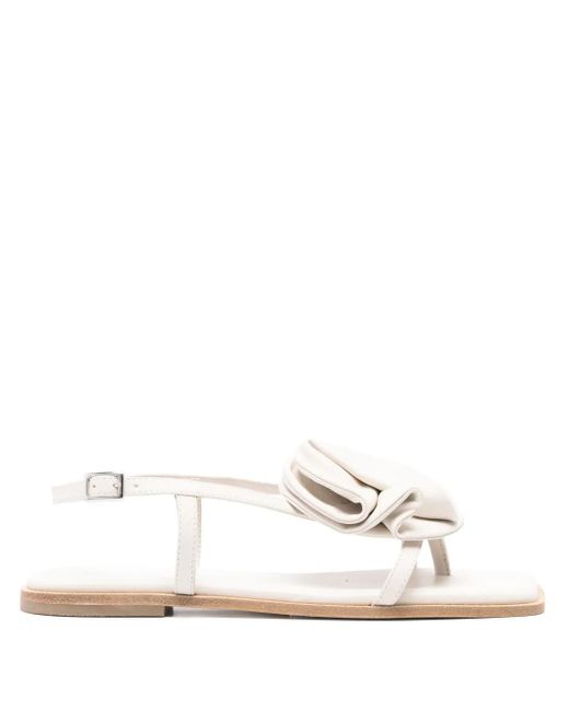 Vic Matié White Flache Ballerinas