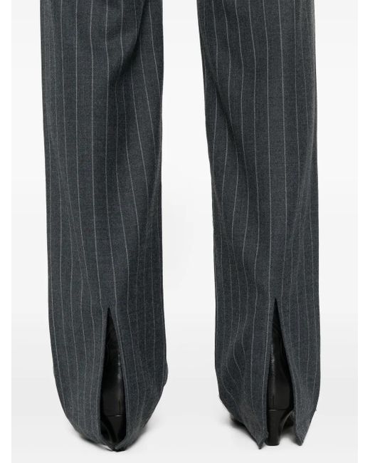 Anine Bing Black Drew Straight-Leg Trousers