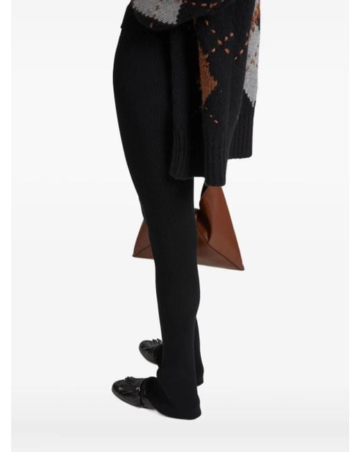 Ermanno Scervino Geribbelde Flared Legging in het Black