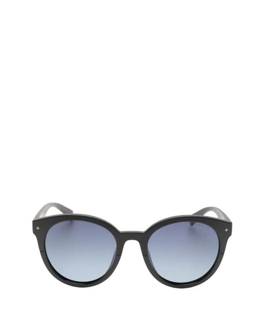 Polaroid Blue Round-Frame Sunglasses