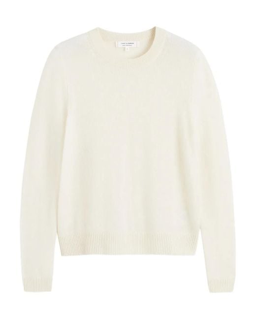 Chinti & Parker White Cashmere Sweater