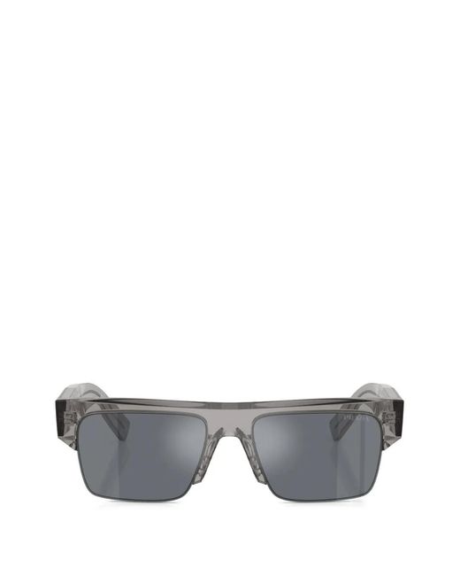 Prada Gray Lunettes De Soleil À Monture Carrée