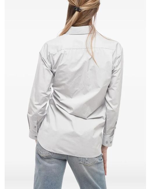 Chemise En Coton À Design Cache-Cœur Balenciaga en coloris White