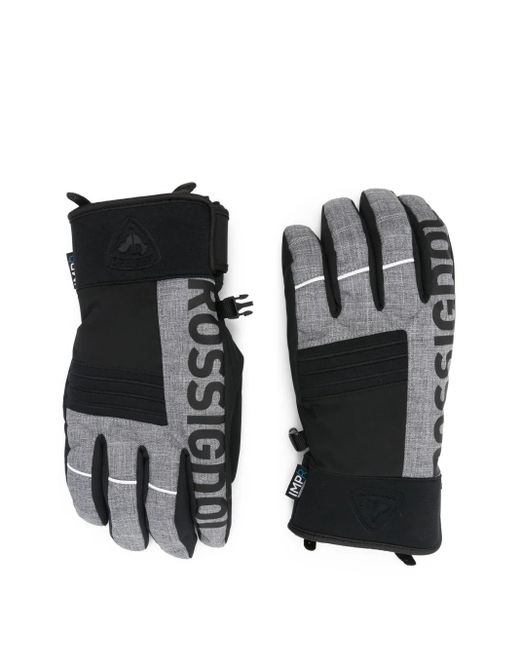 Rossignol Black Speed Logo-Print Gloves for men