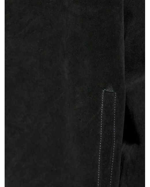 AllSaints Black Rhone Zip-Up Overshirt for men