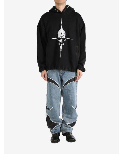 メンズ THUG CLUB Peace Stud Hoodie ブラック | Lyst