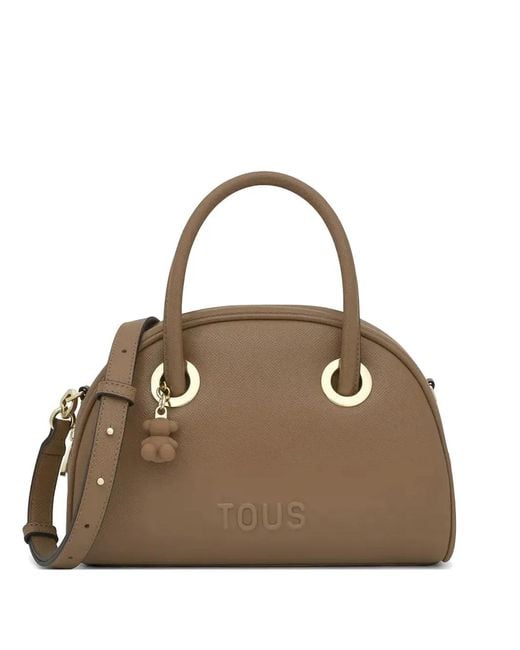 Tous Metallic Medium Poppy Tote Bag