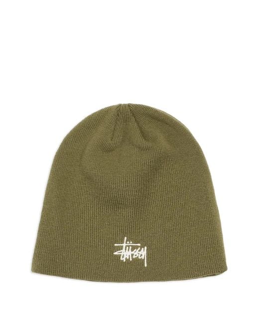 Stussy Green Basic Skullcap Beanie for men