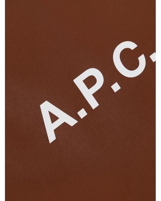 A.P.C. Brown Ninon Tote Bag