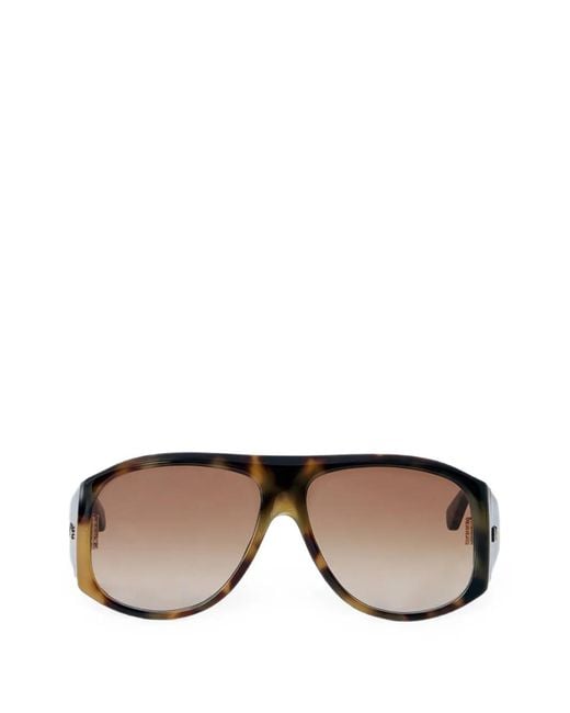 Chloé Black Gradient-Lens Logo-Hinge Sunglasses